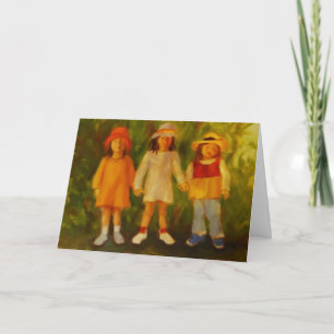 Three Girls — Childhood Friends Forever Card