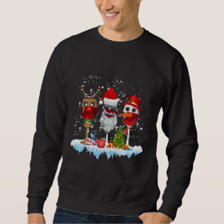Three Glass Of Red Wine Santa Hat Christmas For Me Sweatshirt