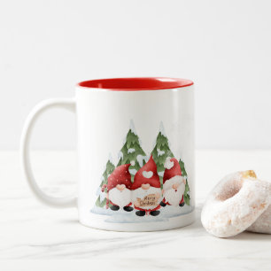 Three Gnome Christmas Coffee Mug
