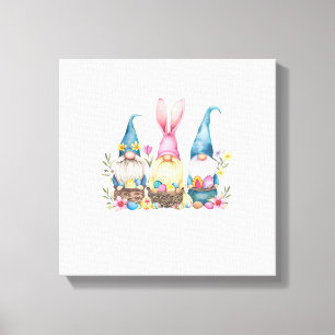 Three Gnome Easter Gnome Easter Egg T-Shirt Canvas Print