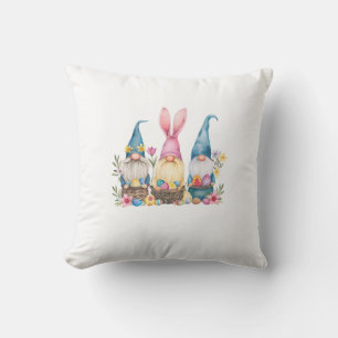 Three Gnome Easter Gnome Easter Egg T-Shirt Cushion