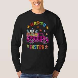 Three Gnomes Bunny Holding Egg Happy Easter Day Tr T-Shirt