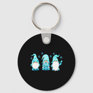 Three Gnomes Cute Happy Pi Day Math Number Lover M Key Ring