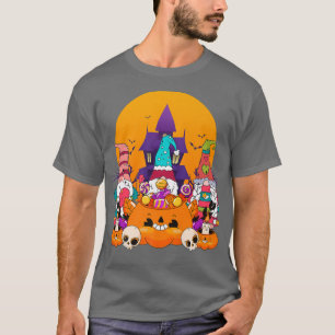 Three Gnomes Happy Halloween Costume Fall Candy Co T-Shirt