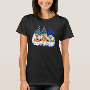 Three Gnomes Jewish Menorah Hanukkah Happy Chanuka T-Shirt
