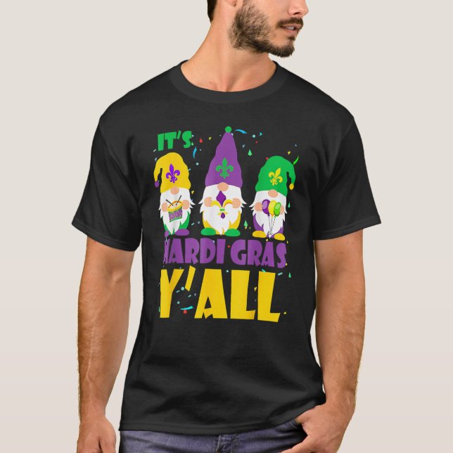 Three Gnomes Mardi Gras 2023 T-Shirt (Front)