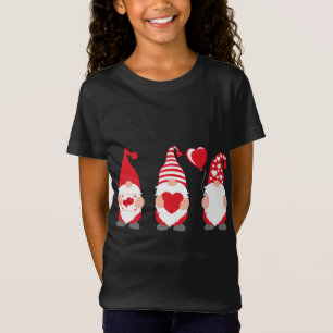 Three Gnomes with Hearts Valentines Day Matching C T-Shirt