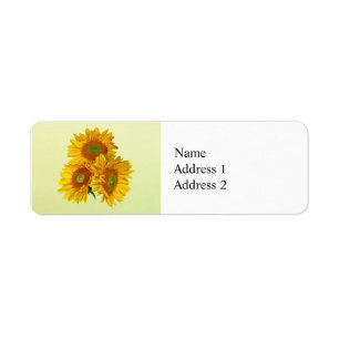 Three Golden Sunflowers