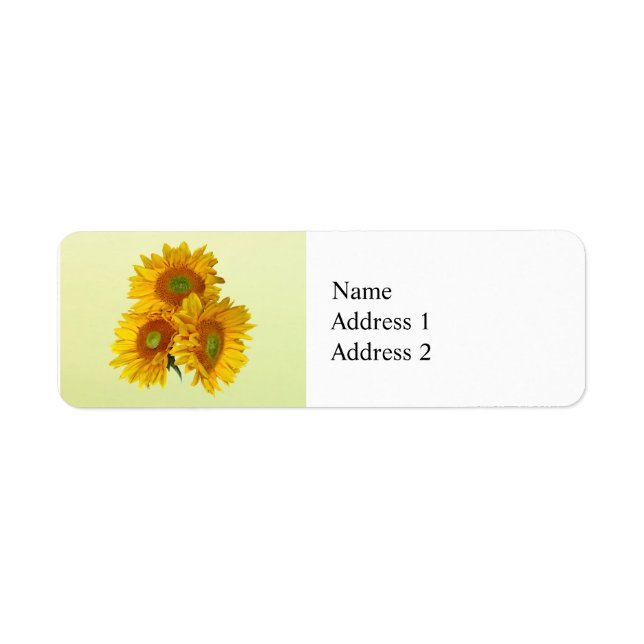 Three Golden Sunflowers (Front)