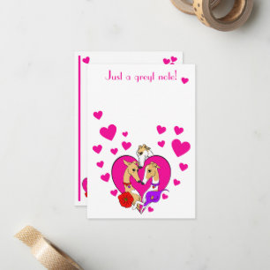 Three Gorgeous Greyhounds Valentine Card