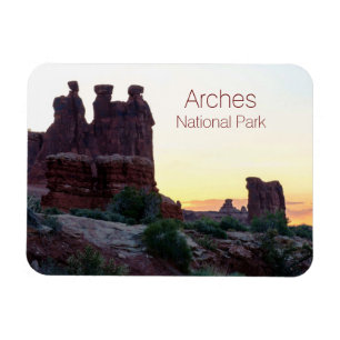 Three Gossips, Sheep Rock in Morning Light, Arches Magnet