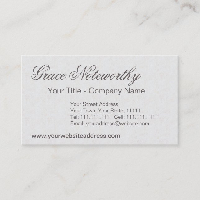 Three Graces / Three Muses Classical Greek Business Card (Front)