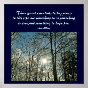 Three grand essentials to happiness ...Poster Poster