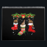 Three Greyhound Dog In Sock Christmas Santa Calendar<br><div class="desc">Three Greyhound Dog In Sock Christmas Santa</div>