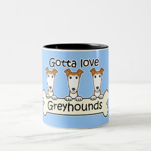 Three Greyhounds Two-Tone Coffee Mug