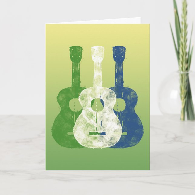 Three Guitars Card (Front)