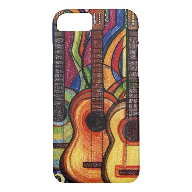 Three Guitars Case-Mate iPhone Case (Back)