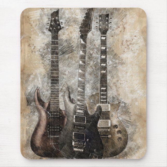 Three Guitars Mouse Mat (Front)