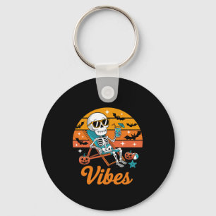 Three Halloween Huskies As Horror Witch Mummy Zomb Key Ring