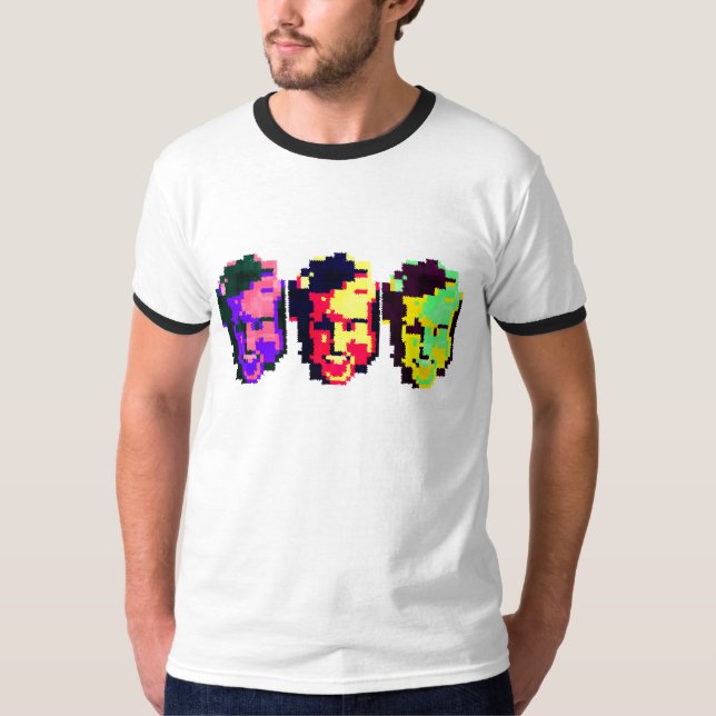 Three Happy Faces T-Shirt (Front)