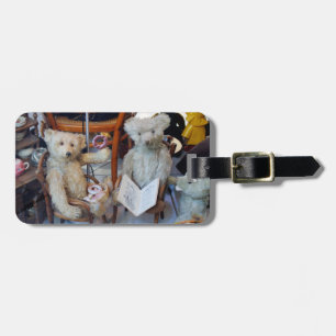 Three Happy Teddy Bears Luggage Tag
