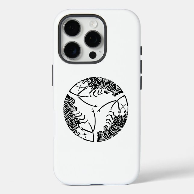 Three head-to tail spiny lobsters Case-Mate iPhone case (Back)