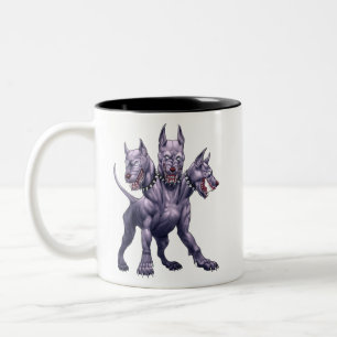 Three Headed Dog Cerberus Two-Tone Coffee Mug