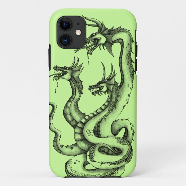 Three Headed Hydra Design Case-Mate iPhone Case (Back)