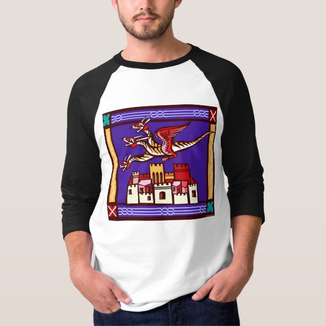 Three-Headed Mediaeval Beast T-Shirt (Front)