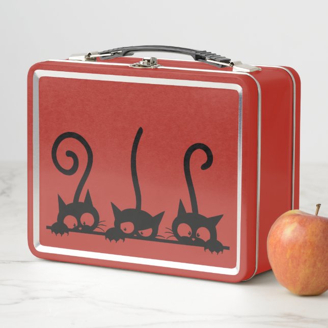 Three-Headed Trouble Metal Lunch Box (In Situ)