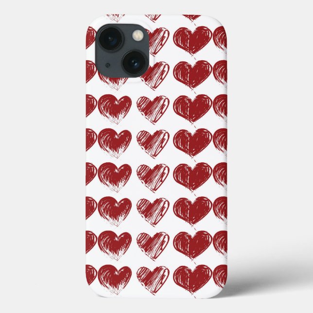 Three Hearts Case-Mate iPhone Case (Back)