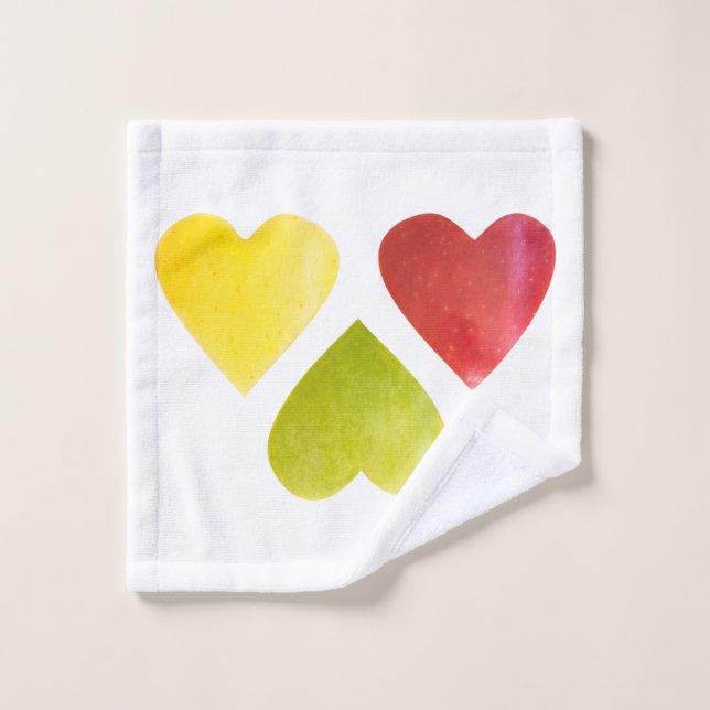 Three hearts wash cloth (Wash Cloth)