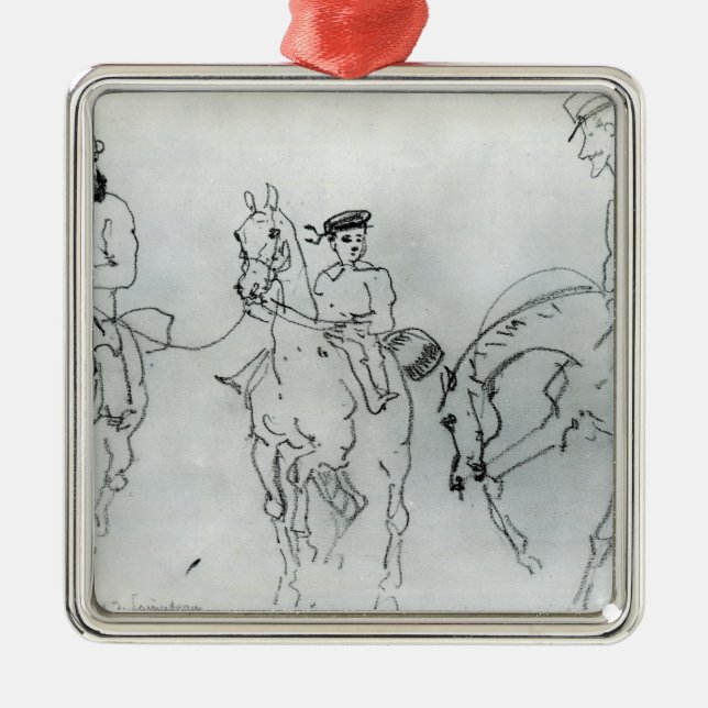 Three Horsemen Metal Tree Decoration (Front)
