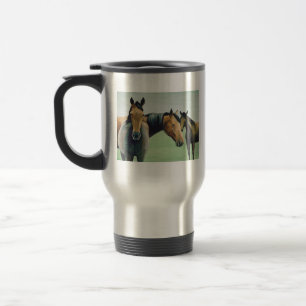 "Three Horses" Art Thermal Mug