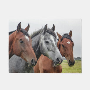 Three Horses Doormat
