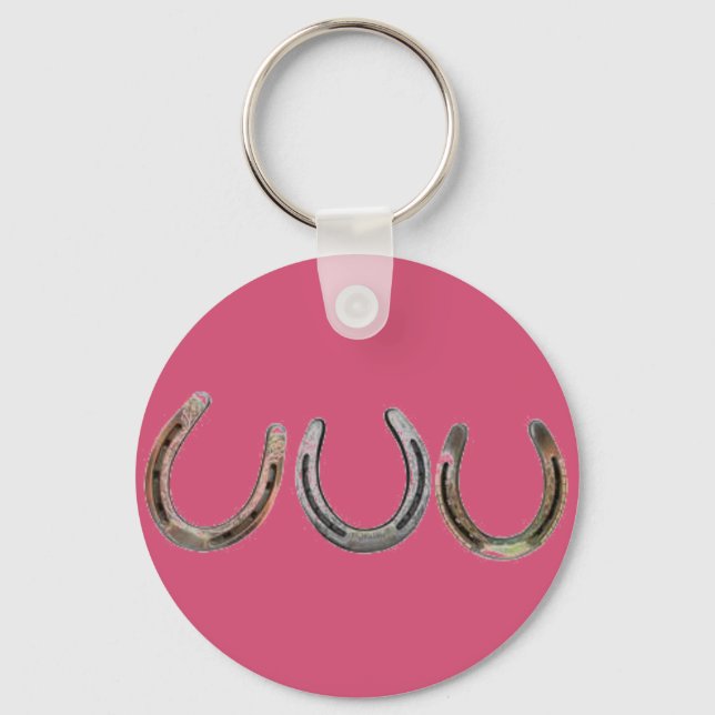 Three Horseshoes Keychain (Front)