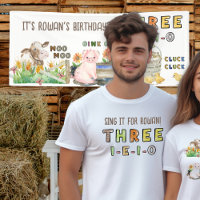 Three-i-e-i-o 3rd Birthday Farm Themed Parents