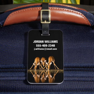 Three Impala Drink Together at Night Luggage Tag