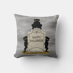 Three Imps Happy Halloween Cushion