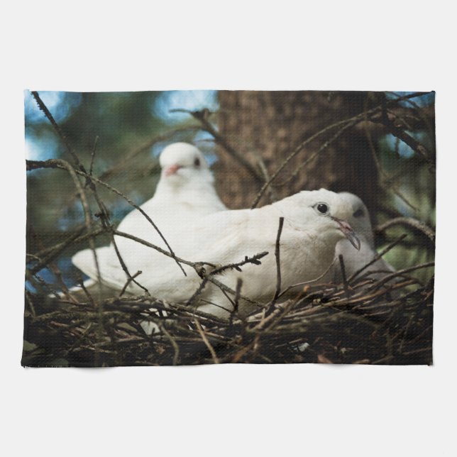 Three in a Tree Tea Towel (Horizontal)