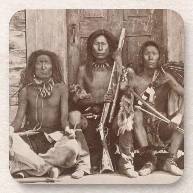 Three Indian Braves, photographed by the Royal Eng Coaster (Front)