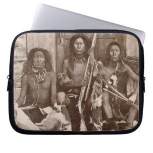 Three Indian Braves, photographed by the Royal Eng Laptop Sleeve