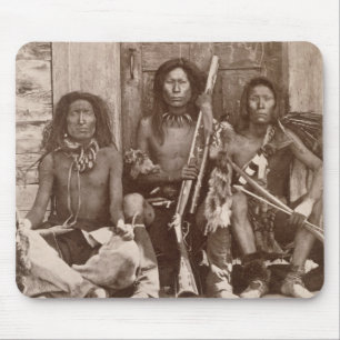 Three Indian Braves, photographed by the Royal Eng Mouse Mat