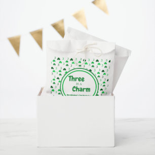 Three Is A Charm St Patrick's Day 3rd Birthday Favour Bags