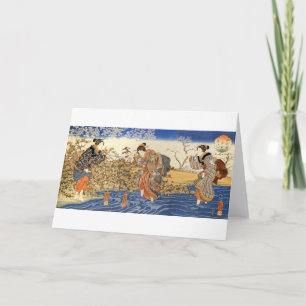 Three Japanese Women Card