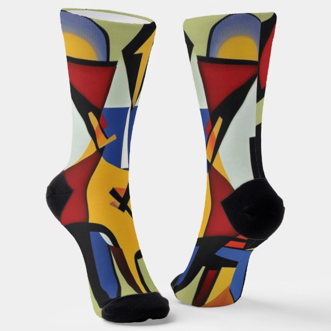 Three Jazz Musicians Socks (Angled)