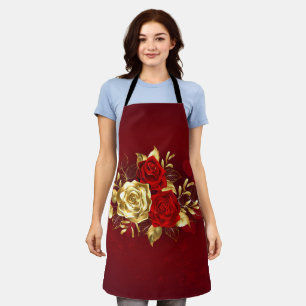 Three Jewellery Roses Apron