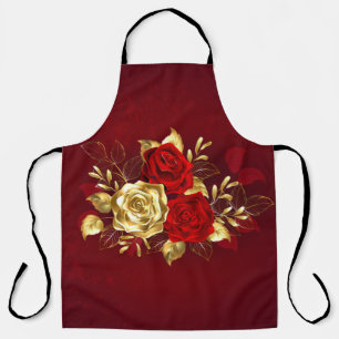 Three Jewellery Roses Apron