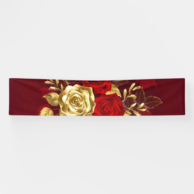 Three Jewellery Roses Banner (Horizontal)
