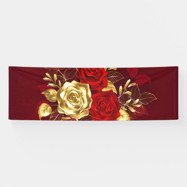 Three Jewellery Roses Banner (Horizontal)